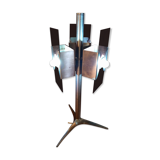 Chrome lamp and plexiglass on foot 3 sides