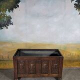 Jardinière en chêne et zinc