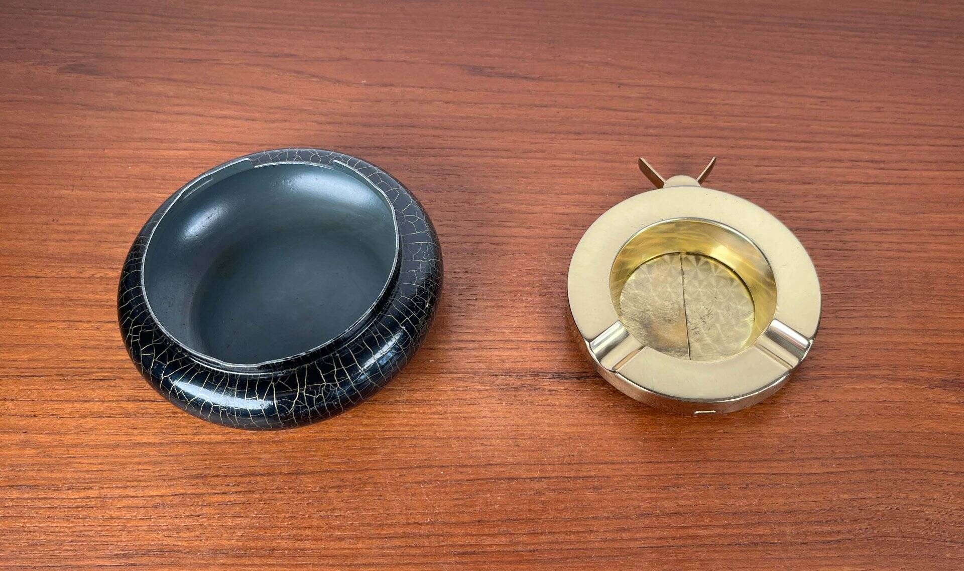 Modern vintage German metal ashtray, 1960s