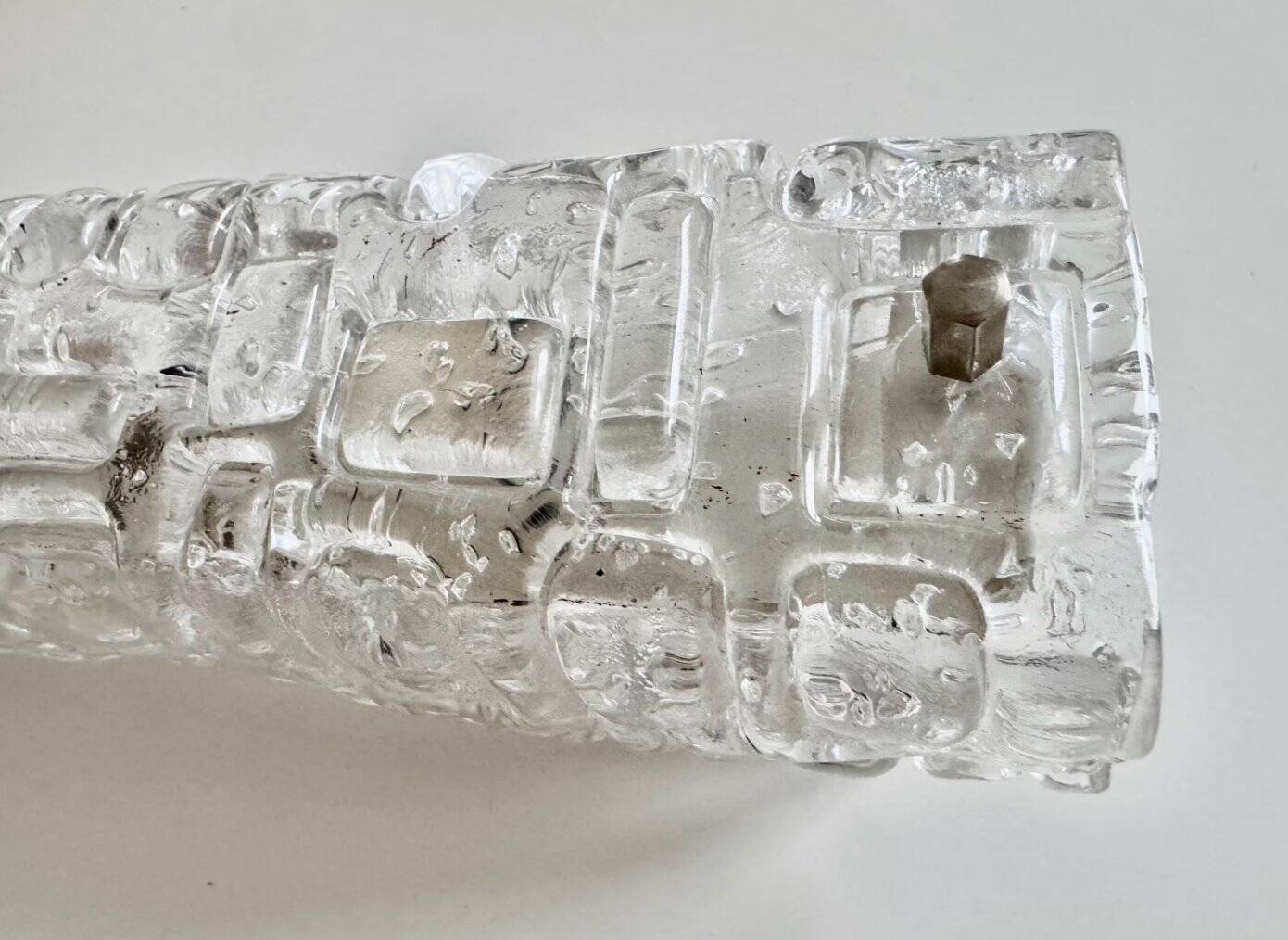 Vintage crystal wall sconce by Gert Nyström, 1960s