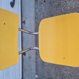4 chairs formica pop yellow 1970
