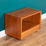 Table d'appoint de table de lampe de meuble TV rétro en teck des années 1960