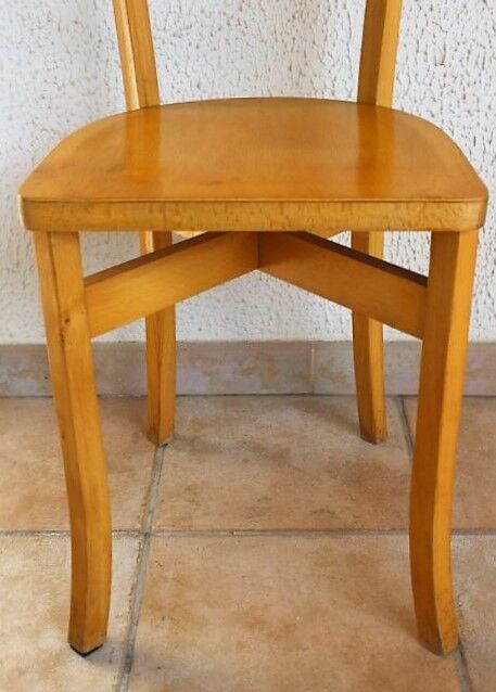 Duo de chaises bistrot années 60