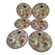 6 oyster plates Henriot Quimper decor 137 hand-painted