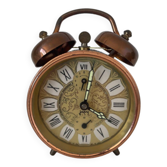 Vintage Japy copper alarm clock