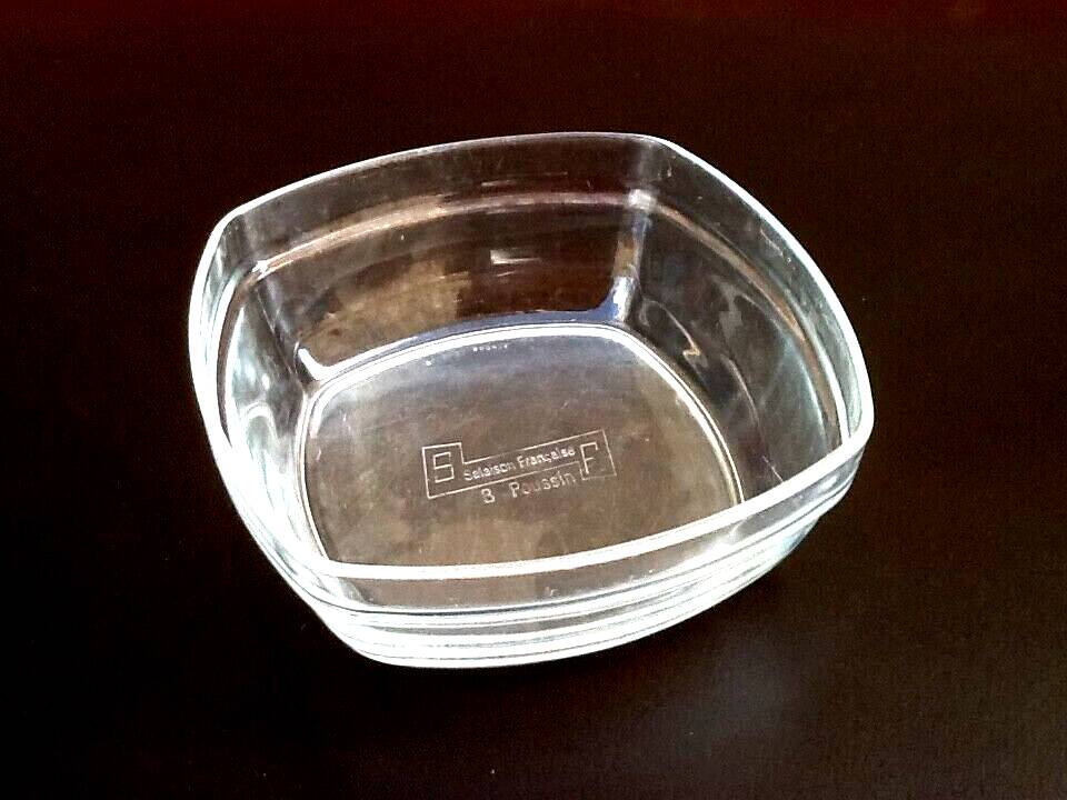 1970s Arcoroc Dish Transparent Glass SF (French Salted Meat) B Poussin