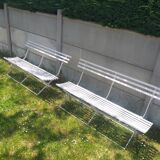 2 bancs jardin  pliables