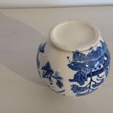 Small ball vase with blue patterns