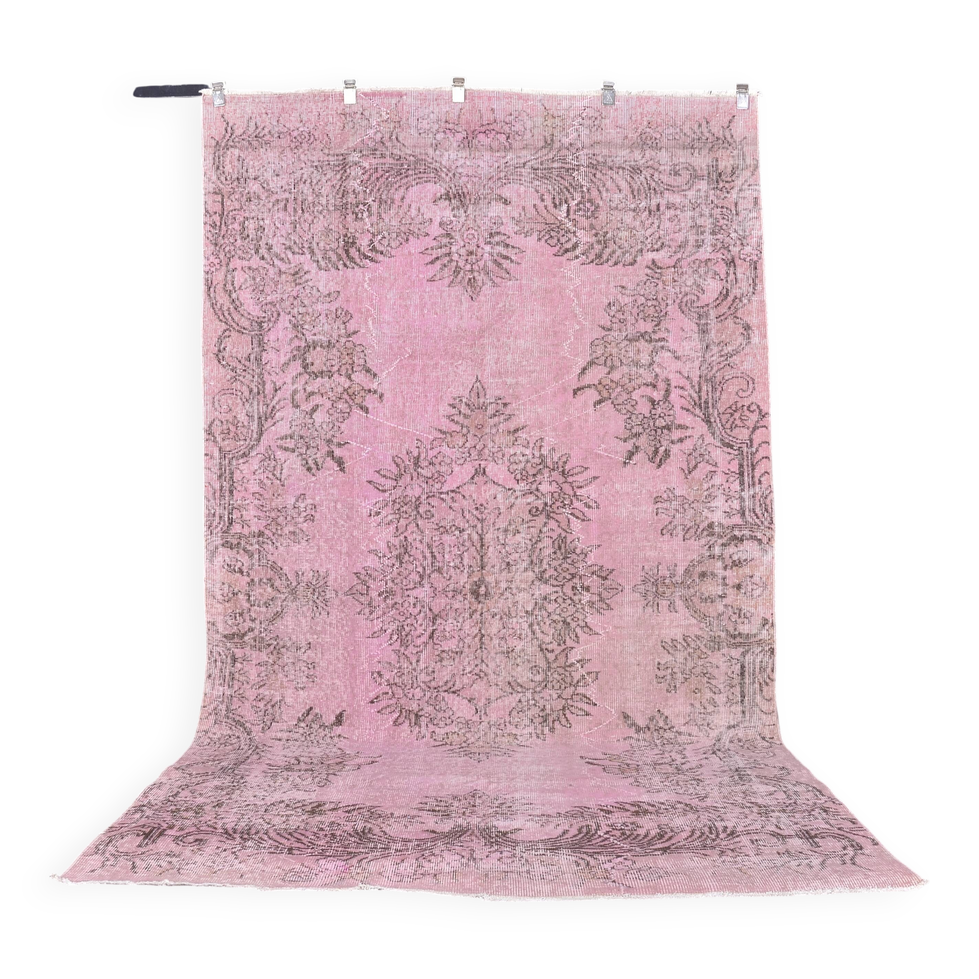 Pink Oushak Vintage Home Living Rug sku 1920