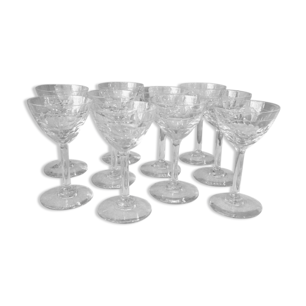 PEGANE Lot De 12 Verres à Vin Porto 12cl - Élégants Et Résistants En Verre