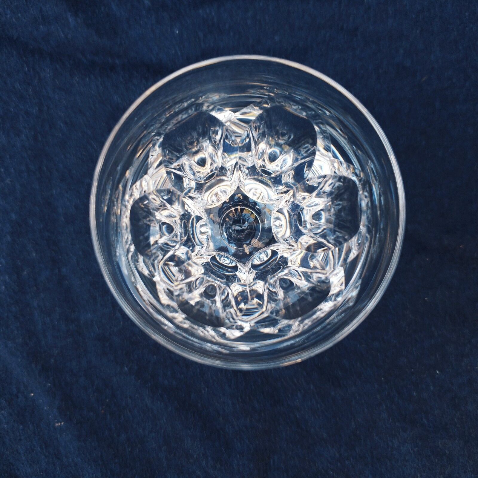 7 verres apéritif  facettes style Harcourt