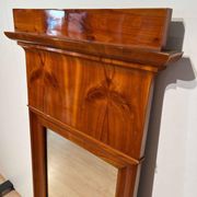 Biedermeier Wall Mirror in Cherrywood Veneer, South Germany, 1830s