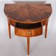 Restored Biedermeier Walnut Side Table, Revived Polish, Czechia, 1820s