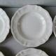 Set of 6 hollow plates Digoin Sarreguemines, ivory color