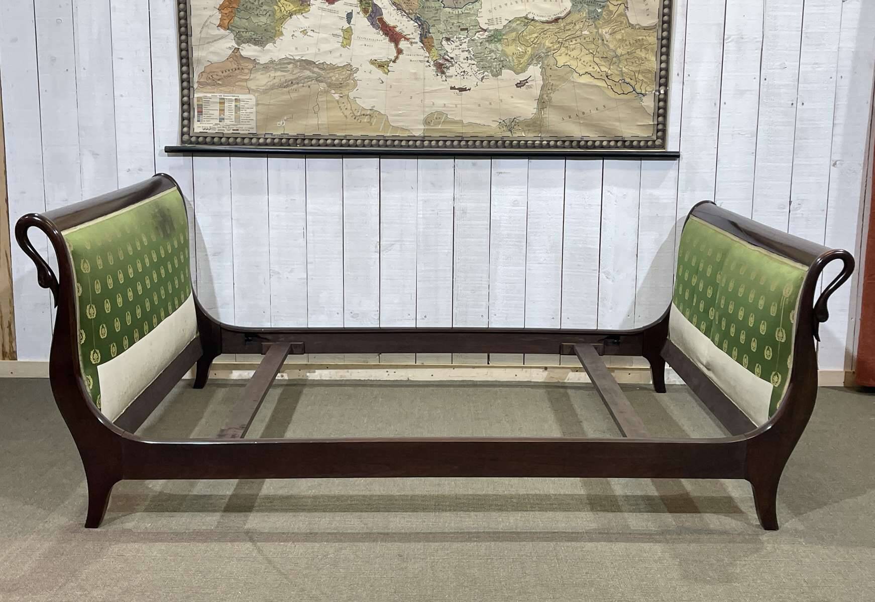 Early 20th century Empire style bed - 140-190 bedding