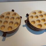 Set of 6 Vintage French escargot dishes