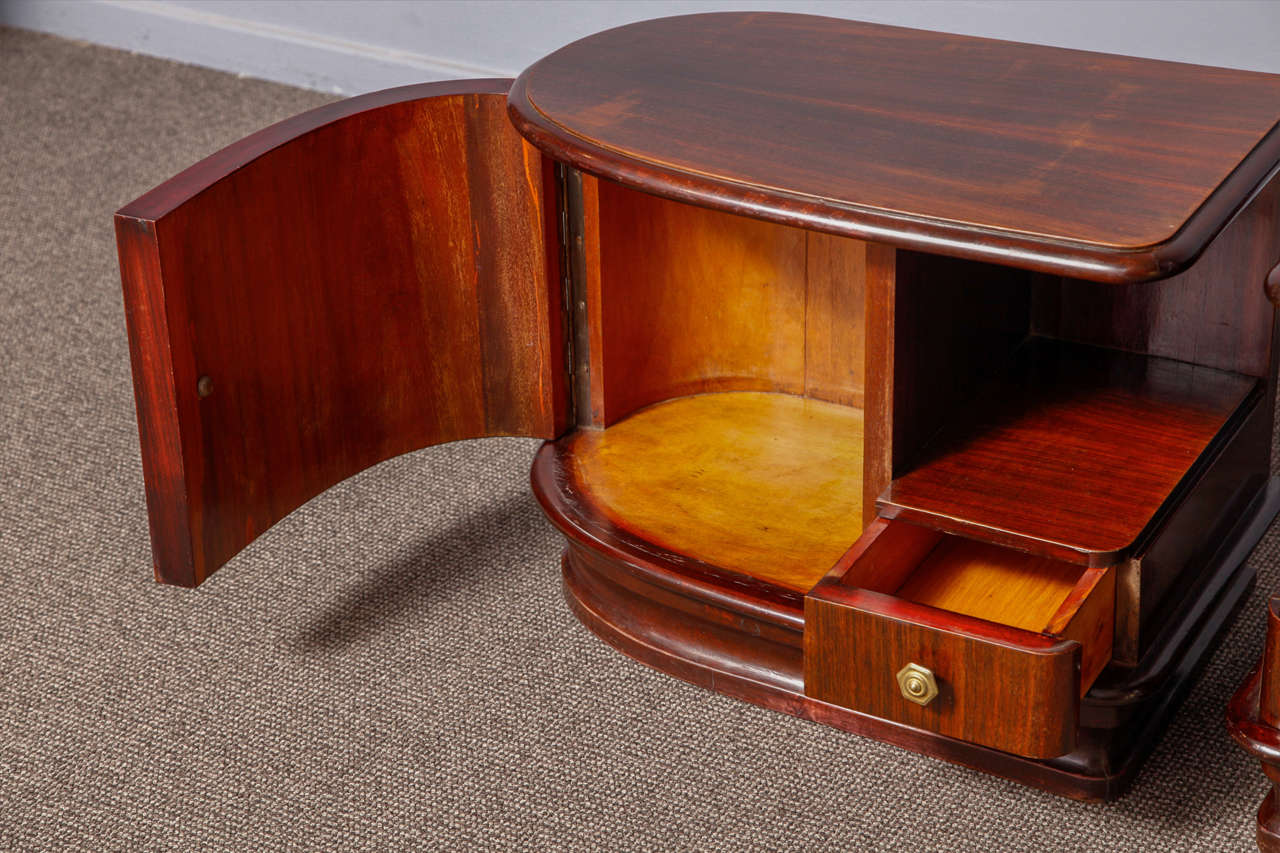 Pair of art-deco bedside tables