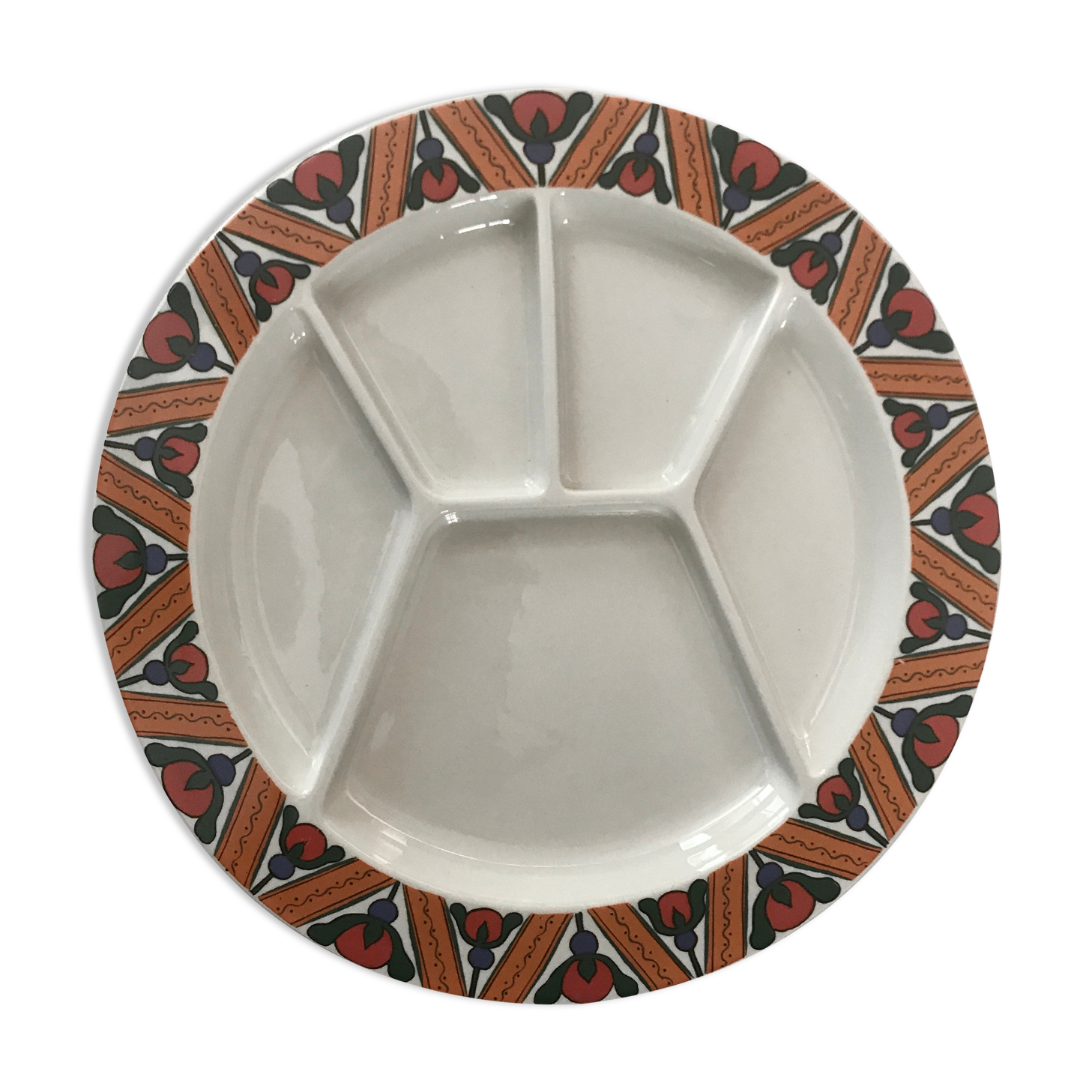 6 plates melted décor VILLEROY & BOSH Septfontaine.