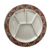 6 assiettes à fondu décor villeroy & bosh septfontaine.