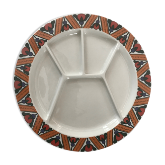 6 plates melted décor VILLEROY & BOSH Septfontaine.