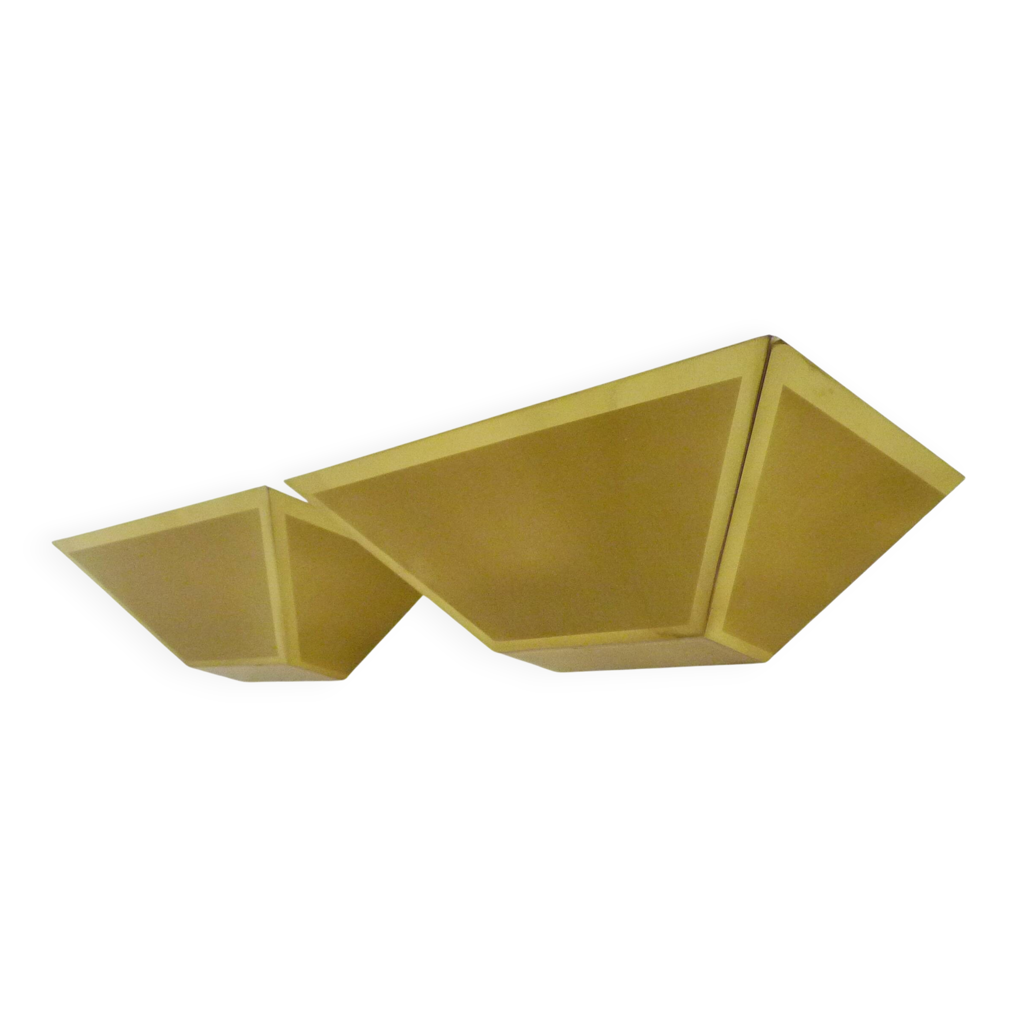 Pair of gold wall sconces 1980s