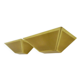 Pair of gold wall sconces 1980s