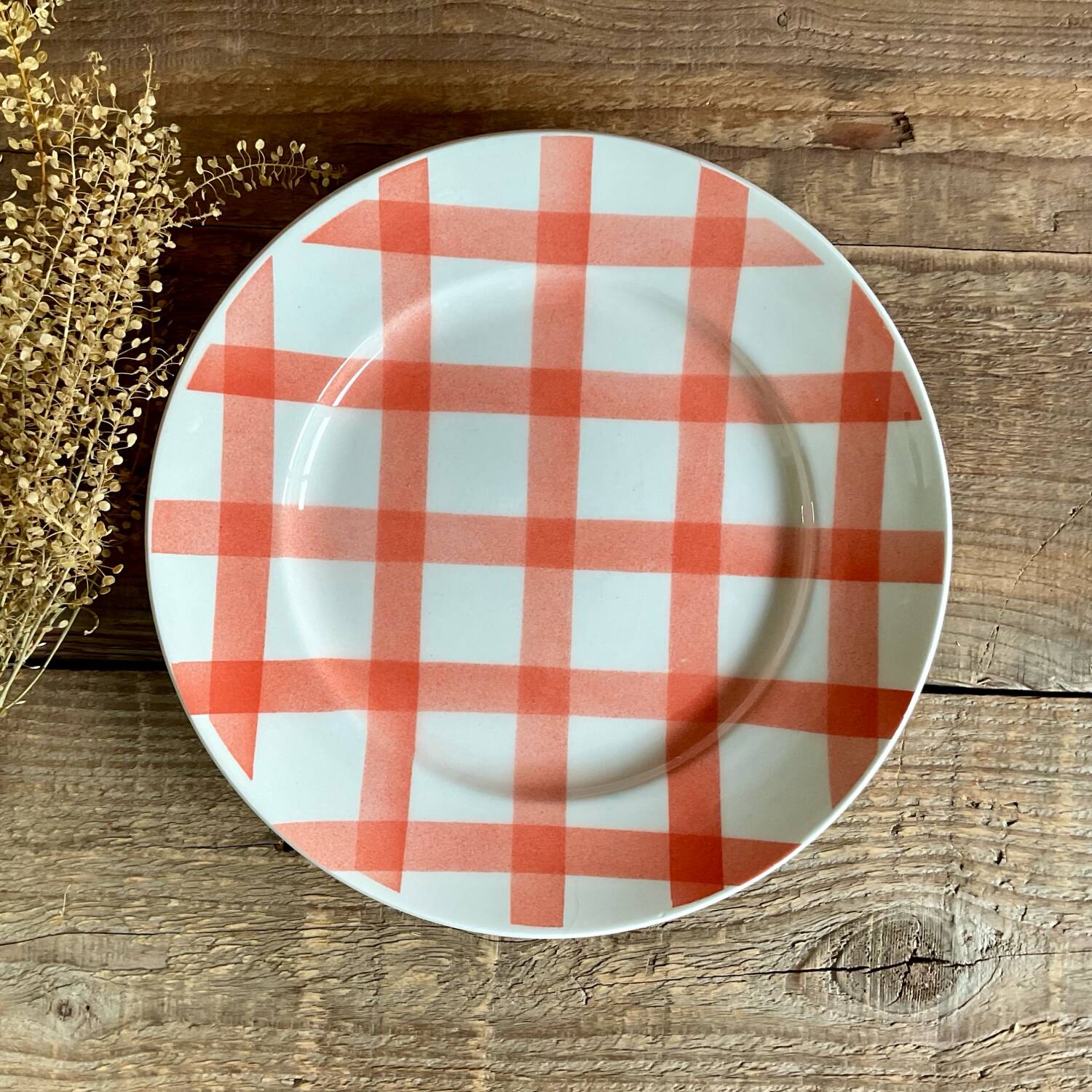 4 Moulin Des Loups “dishcloth” flat plates