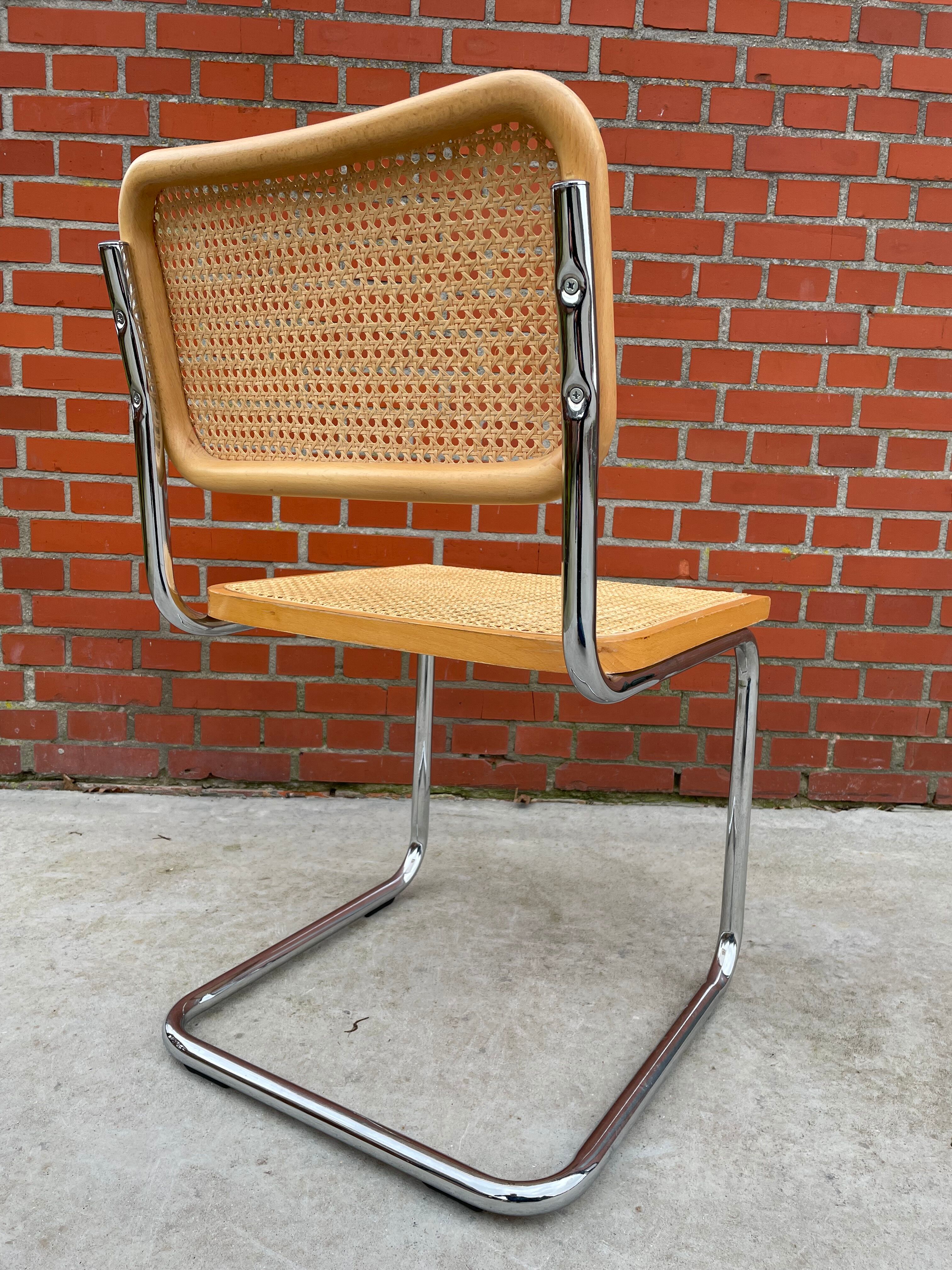 Cesca design chair b32 model in chrome