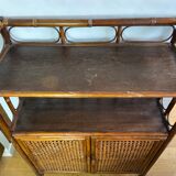 Dresser in rattan and canning