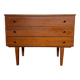 Commode vintage en teck – 3 tiroirs – design épuré & moderne