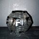 Art Deco round vase in black overlay crystal 1930-1940 Val Saint Lambert?