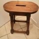 Antique rustic wooden stool