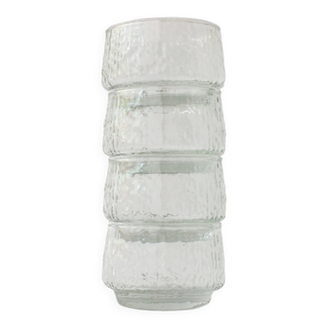 Scandinavian Style Textured Glass Dessert Bowls, 1960's