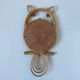 Mirror nice OWL rattan of the 60s 70s