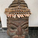 Ancient mask with its shell headdress