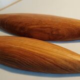 Pair of wooden appetizer dishes