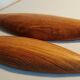 Pair of wooden appetizer dishes