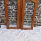 Pair of oak glazed doors