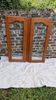 Pair of oak glazed doors