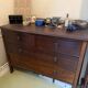 Solid mahogany chest of drawers with 4 drawers