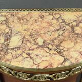 Small living room piece in precious wood marquetry, Louis XVI style – mid-19th century.