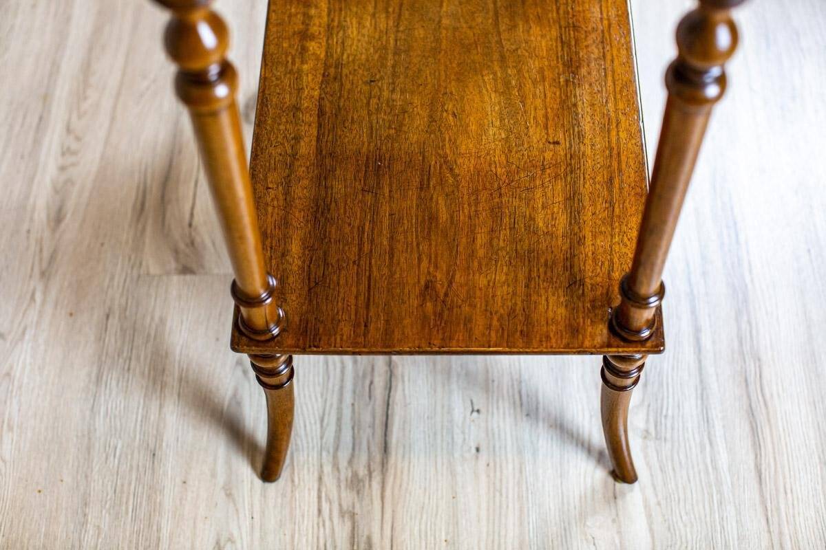 Antique Sewing Table with Inlaid Top, 1890s