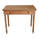 Desk, pine table, turned wooden legs, vintage, 70s