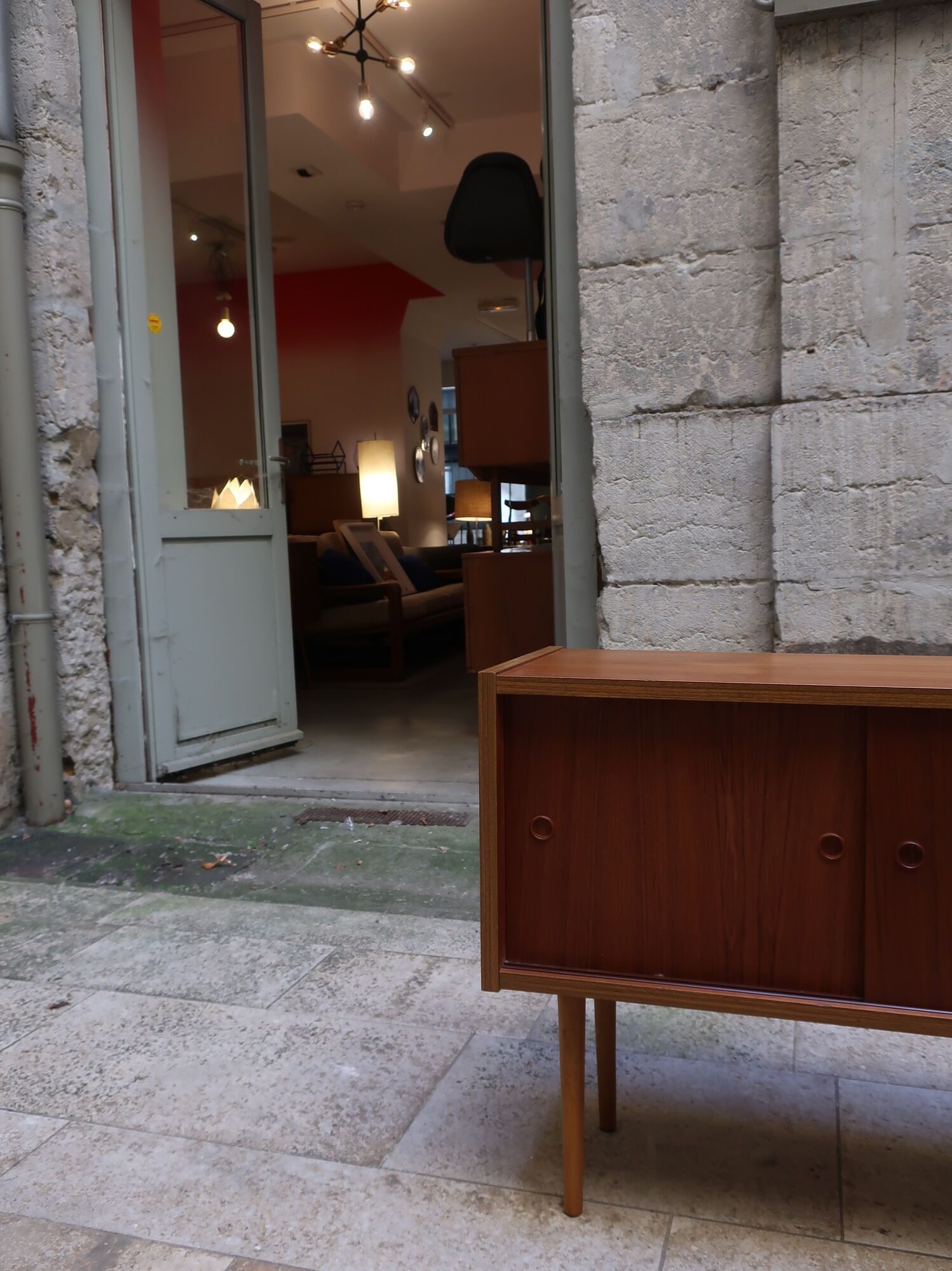 Meuble d'appoint en teck des années 60 idéal meuble TV