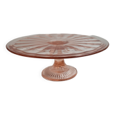 Pink stand dish