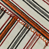 5x9 modern striped hemp rug, 148x269cm