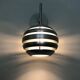Pair of brushed aluminum Mercury wall lights by Eglo 90s