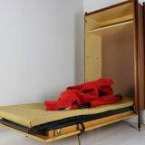 Ingenious sixties wall bed cabinet by C. Princic Gorizia Italy