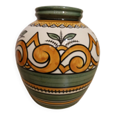 Round vase, signed Henriot Quimper, 1950s