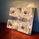 Square ceiling light/wall light Ice Cube, Peill & Putzler, 1970